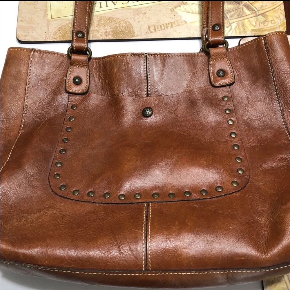 Patricia Nash Brown Italian Leather Handbag/Purse